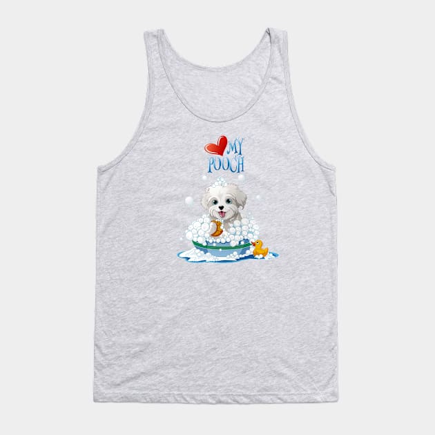 Love My Pooch Tank Top by angelwhispers